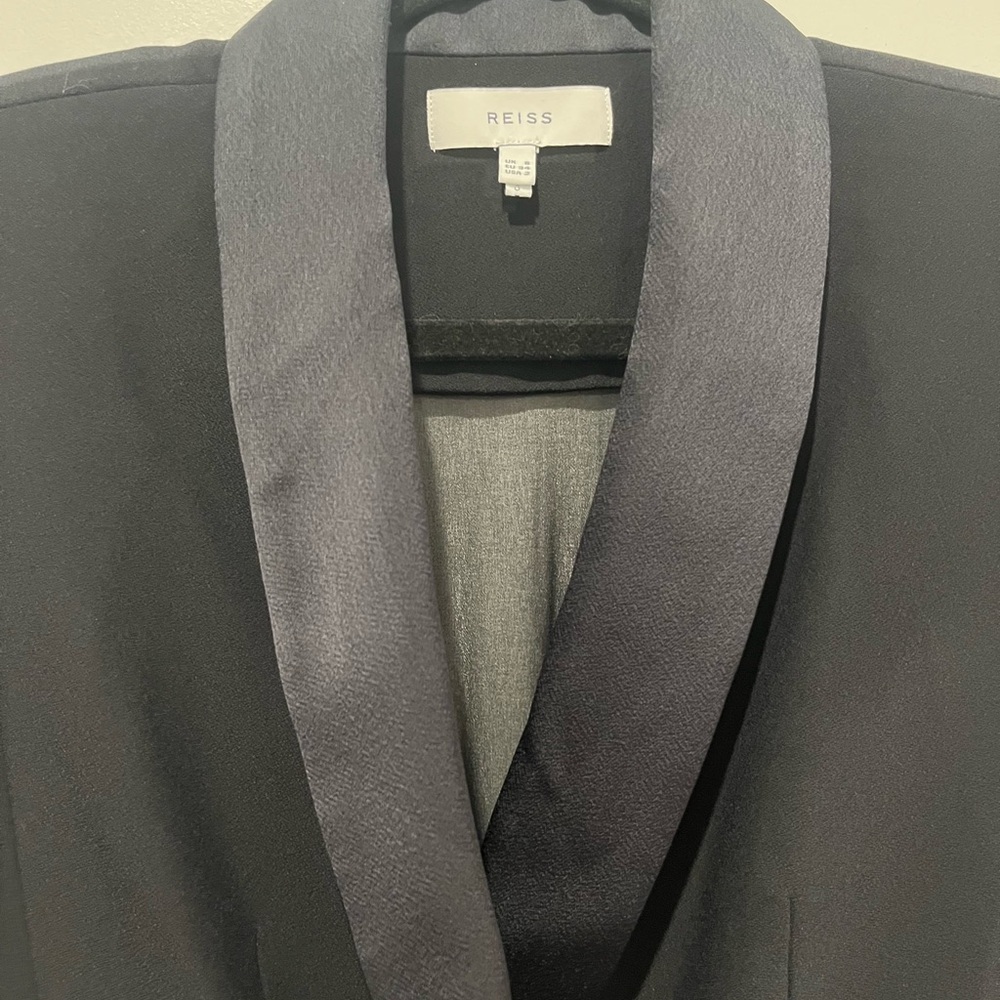 Reiss Black Suit Jumpsuit Size 2 - Picture 10 of 13